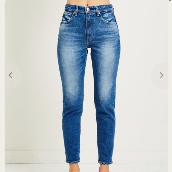 THE LOTUS AKIRA JEANS DEEP BLUE BY RED CARD Size 25 Ankle High Waisted - Picture 1 of 15